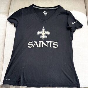 Nike V neck dri-fit New Orleans Saints  tshirt